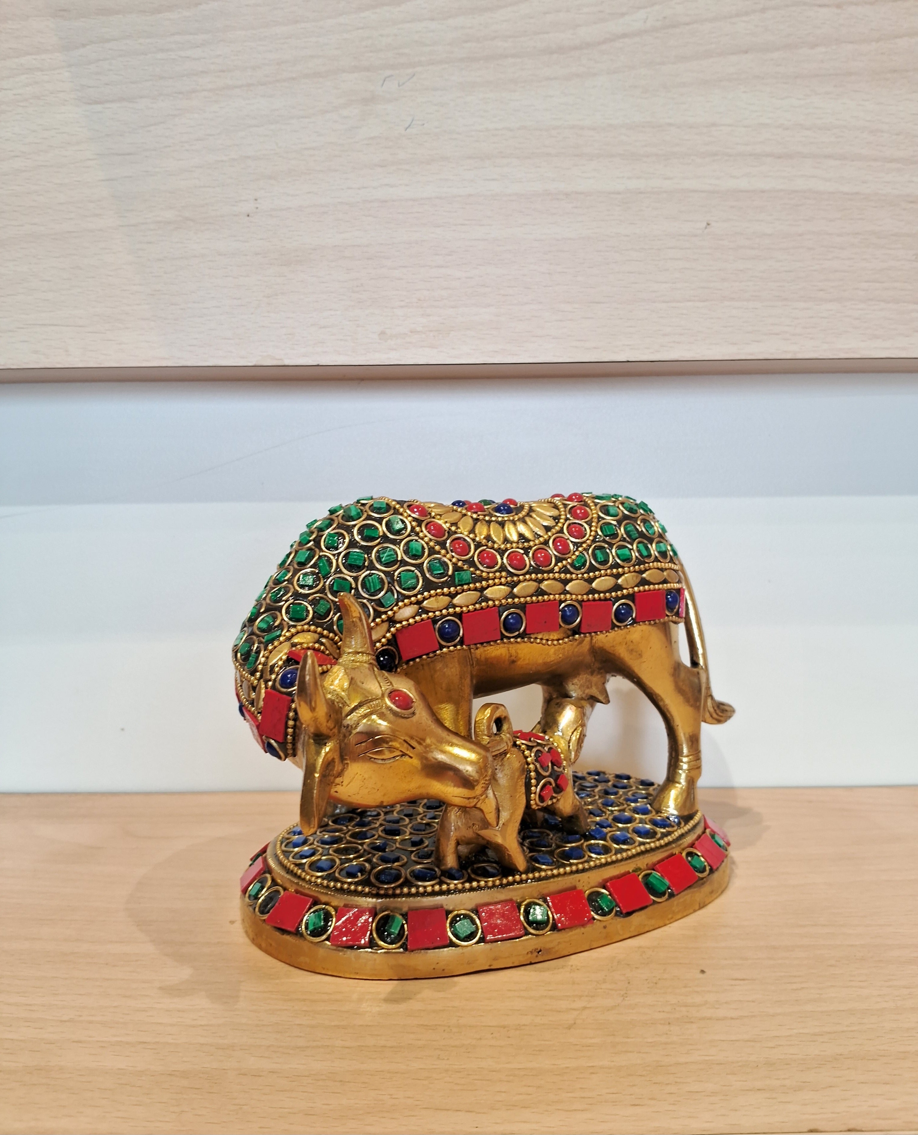 Cow and calf stone work-4.5"