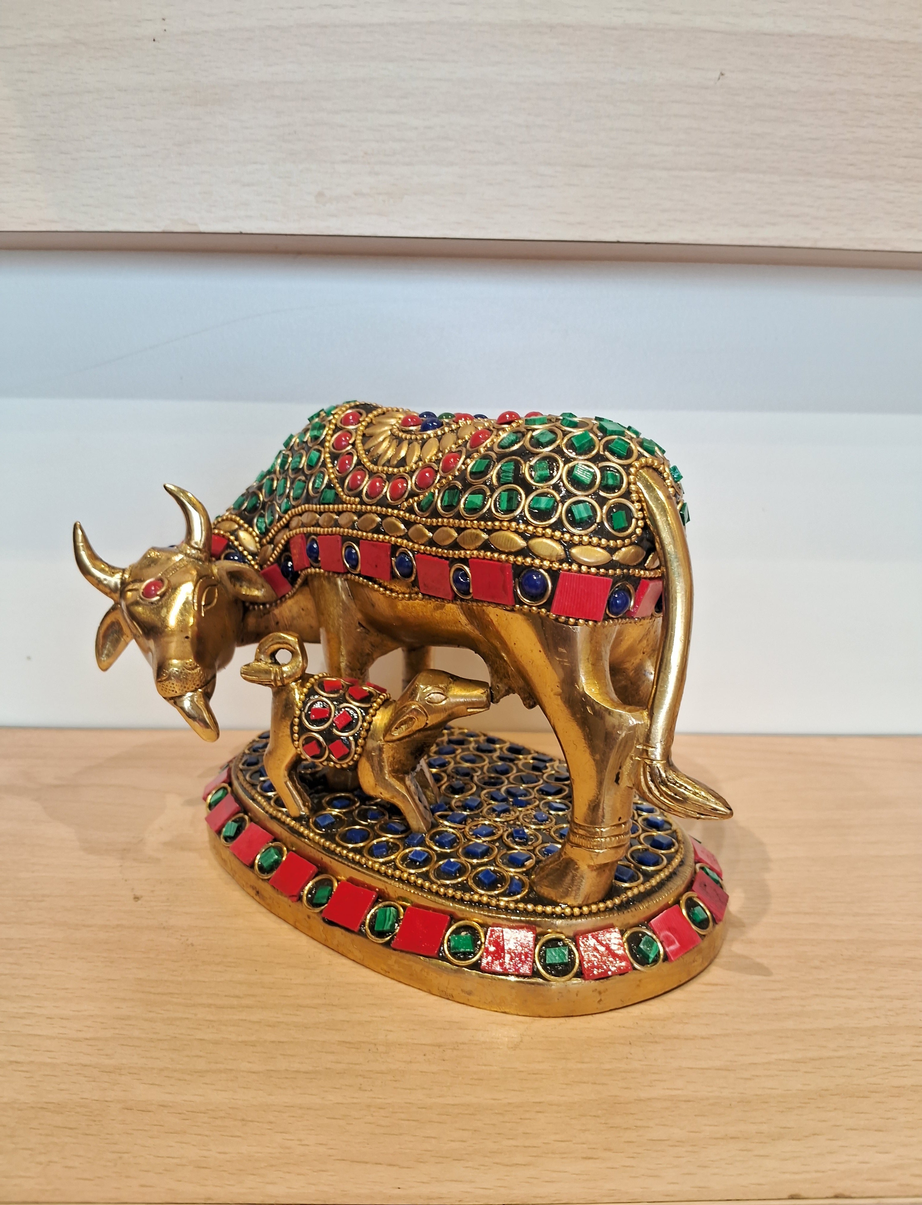 Cow and calf stone work-4.5"