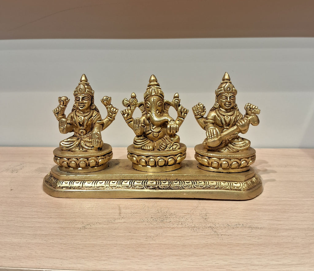 Ganesha / Vinayagar Lakshmi Saraswathi-3.5"