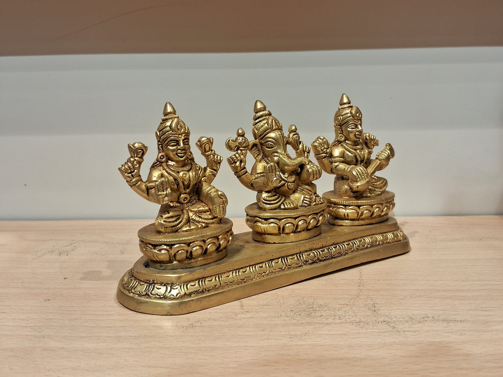 Ganesha / Vinayagar Lakshmi Saraswathi-3.5"