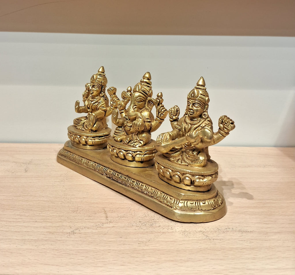 Ganesha / Vinayagar Lakshmi Saraswathi-3.5"