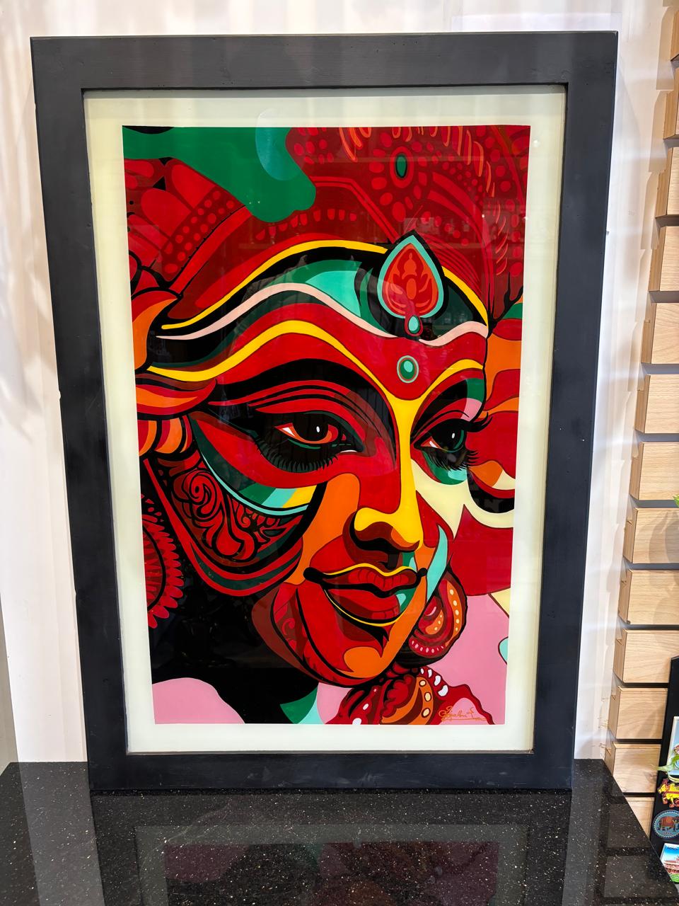 Theyyam Glass painting (36"X26.5")