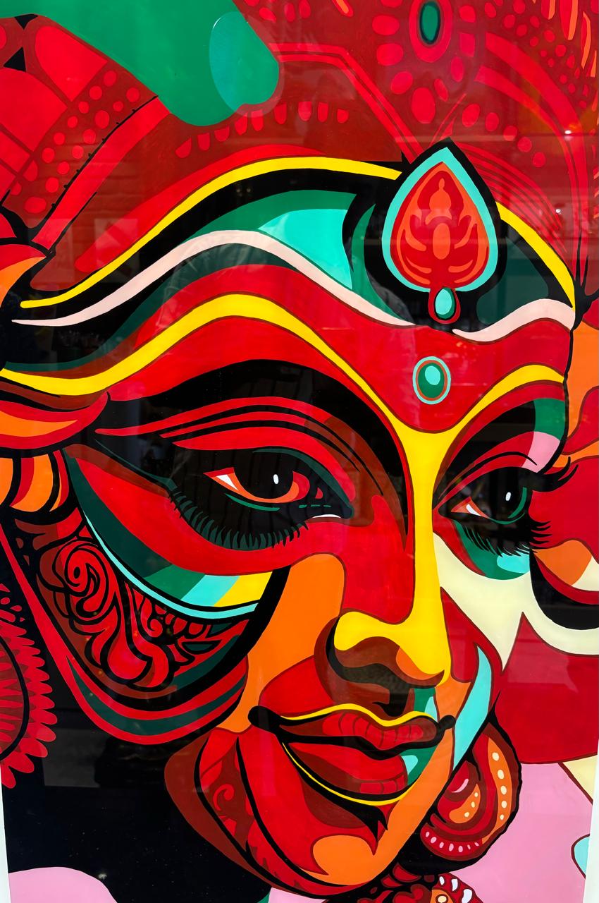 Theyyam Glass painting (36"X26.5")